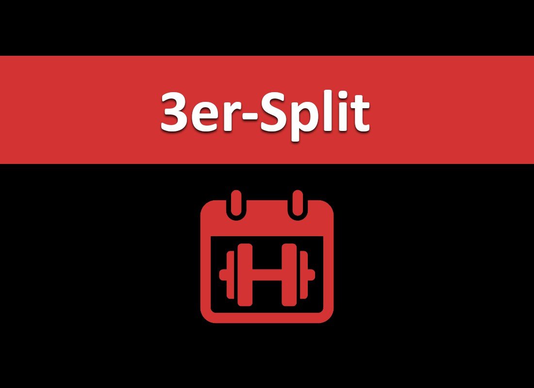 3er split trainingsplan 2er Split